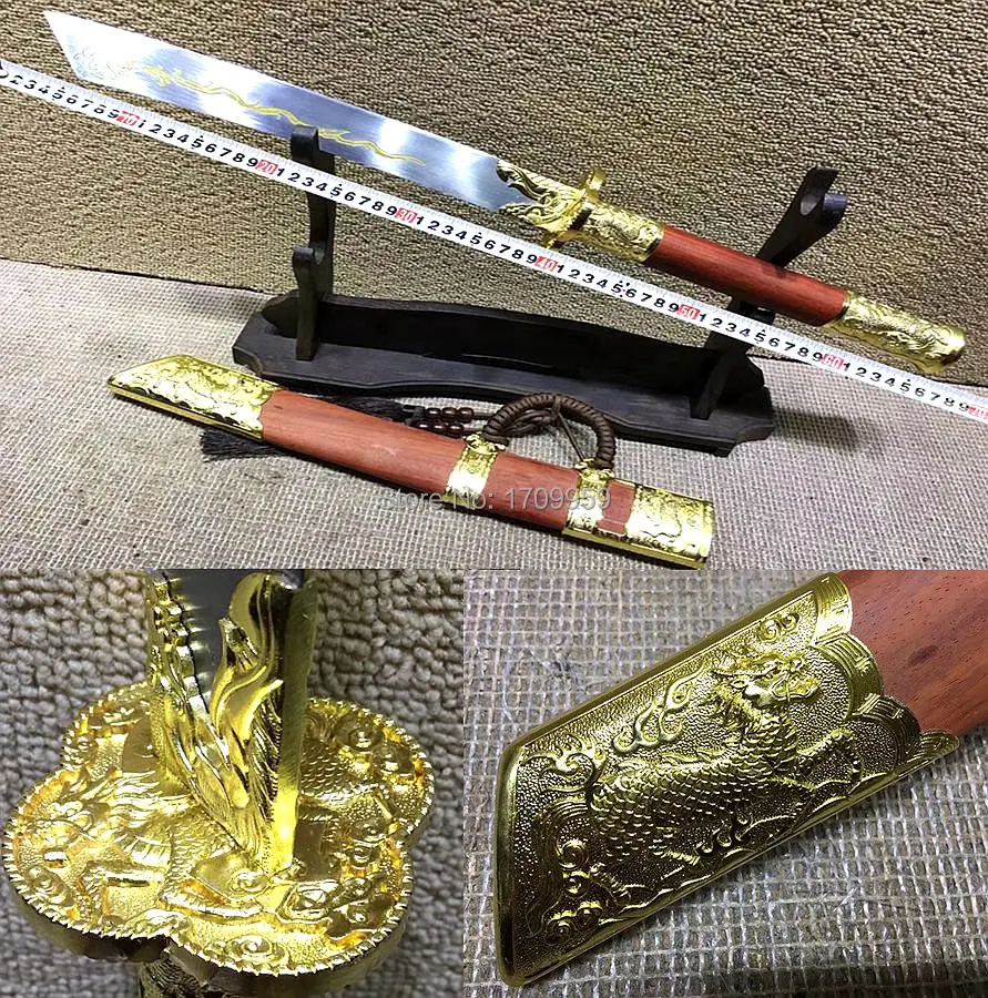 Китайский династии Цин Saber Kylin битва Dao меч высоких клинок из марганцевой стали
