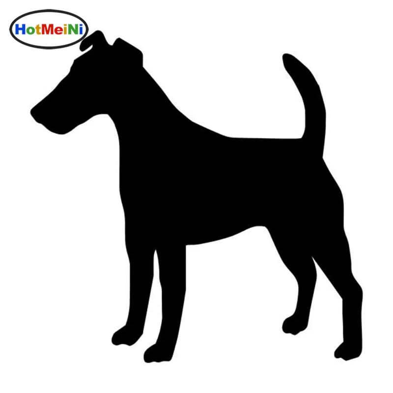 

HotMeiNi Smooth Fox Terrier Dog Vinyl Decal Silhouette Car Stickers Car Styling Accessories Black/Silver 14.5*14.2CM