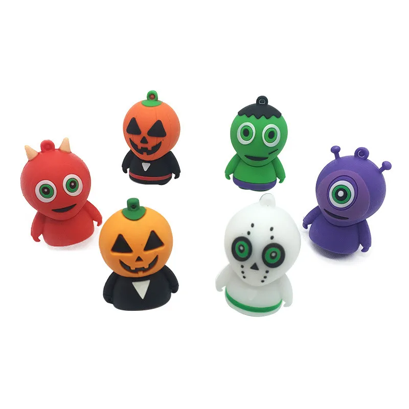 cartoon Alien usb flash drive 32gb pendrive 16GB pen drive 128gb 8GB 4GB usb memory stick 64gb cute fun Christmas/Halloween/Gift