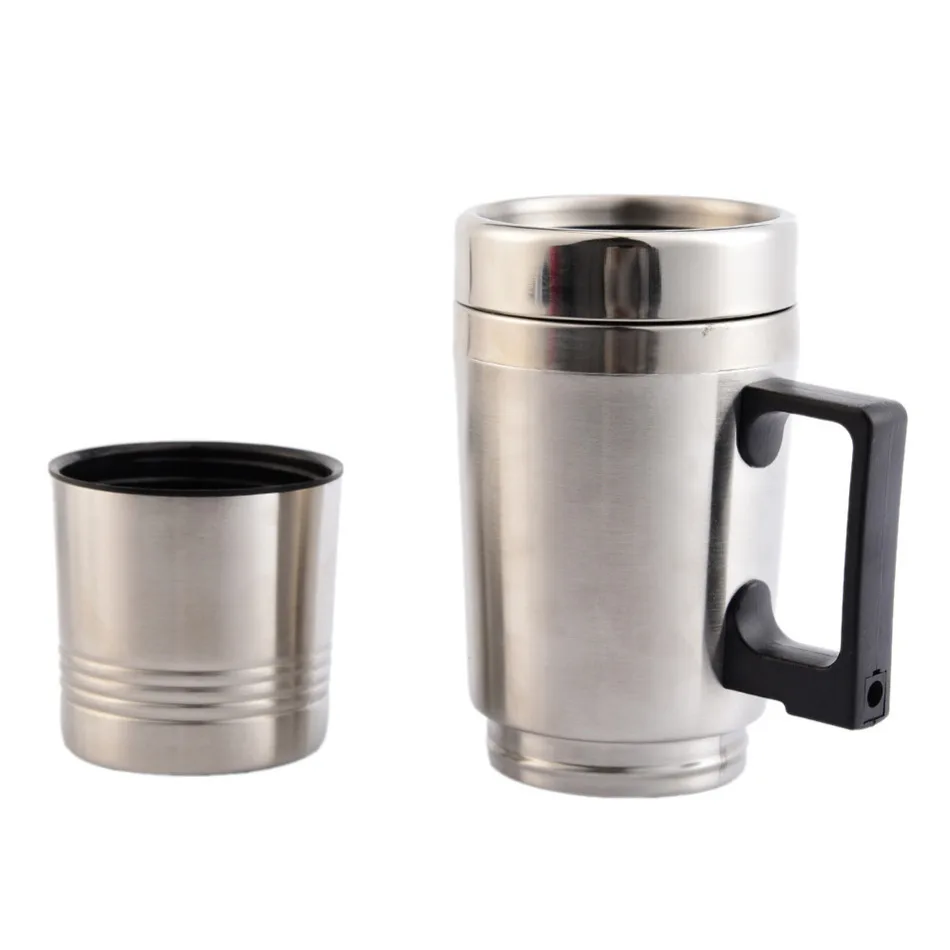 300ml Car Based Heating Stainless Steel Cup Kettle Travel Trip Coffee Tea Heated Mug Motor Cigarette Lighter Plug 300ml Car Based Heating Stainless Steel Cup Kettle Travel Trip Coffee Tea Heated Mug Motor Cigarette Lighter Plug