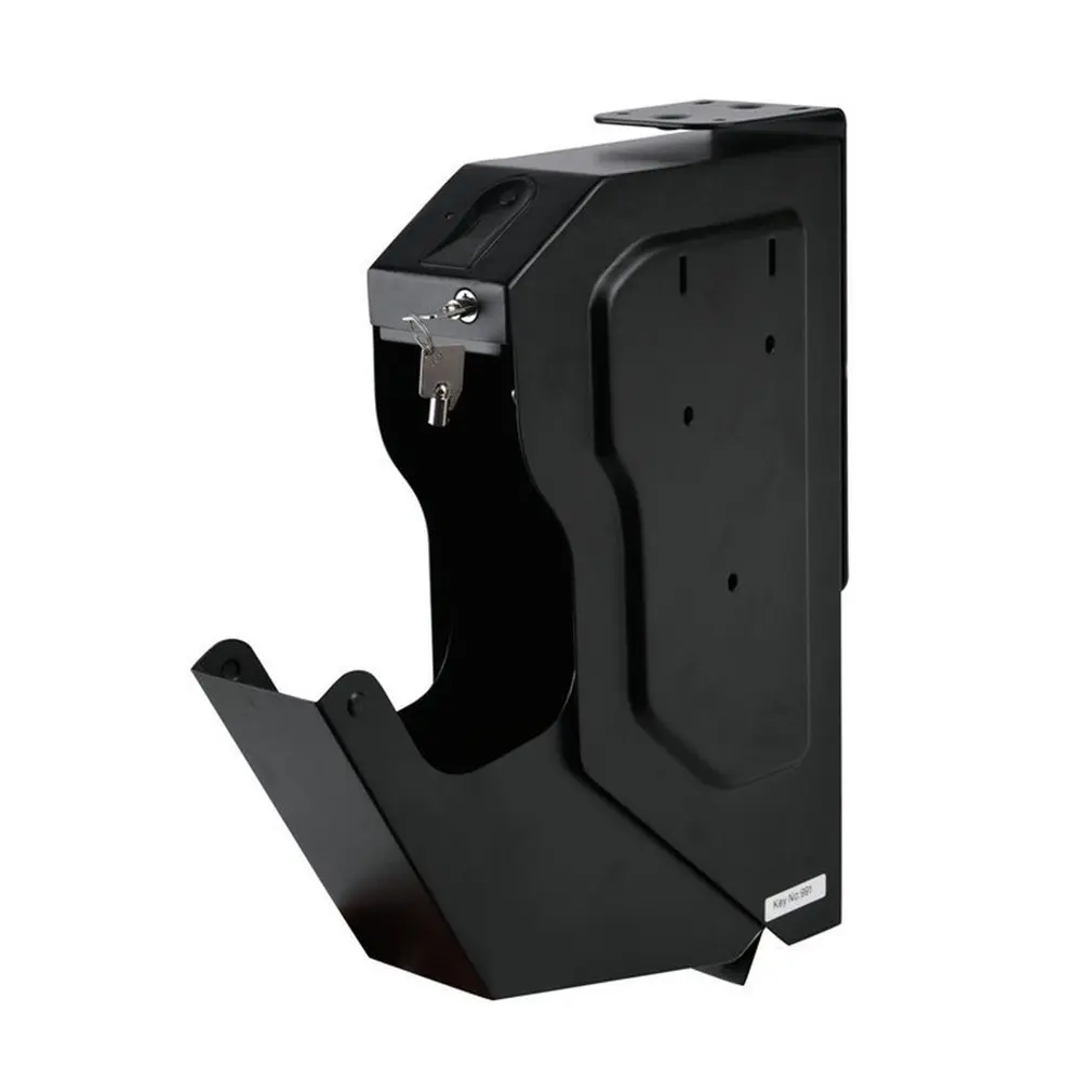 Защищен Биометрическим отпечатком пальца коробка холоднокатаной стали безопасности пистолет Strongbox Портативный Ключ ценные ювелирные