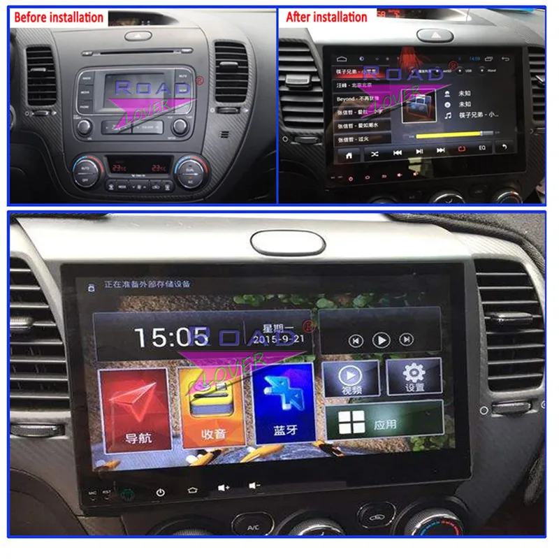 Cheap Roadlover Android 8.1 Car Multimedia Autoradio Player For KIA K3 2013 2014 2015 2016 Stereo GPS Navigation Magnitol 2 Din NO DVD 7