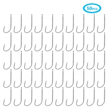 50 шт./лот рыболовные крючки из высокоуглеродистой стали, колючий крючок, рыболовные крючки, морские рыболовные крючки для карпа, Pesca