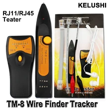 KELUSHI TM-8 Cat5 Cat5E Cat6 Cat6E RJ45 LAN Network Cable Tester Diagnose Tone Detector RJ11 Telephone Wire Tracker Line Finder