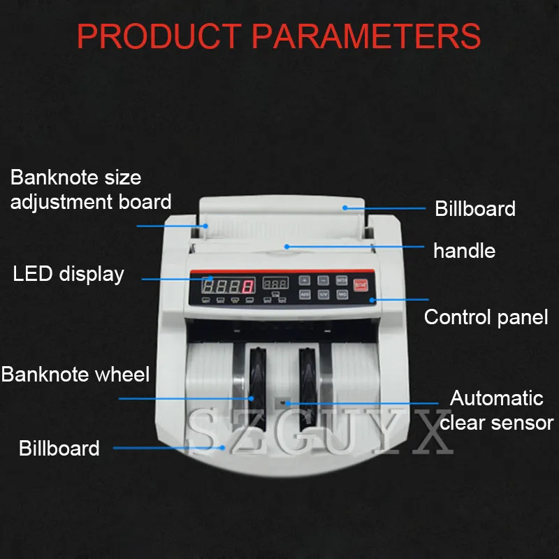 Счетчик валют 110 В/220 В счетчик билетов для нескольких валют, таких как евро доллар США настраиваемый детектор денег счетчик наличных денег