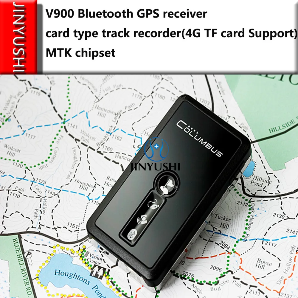 JINYUSHI для V900 Bluetooth gps приемник Тип карты Трековый рекордер(поддержка 4G TF карты) MTK чипсет