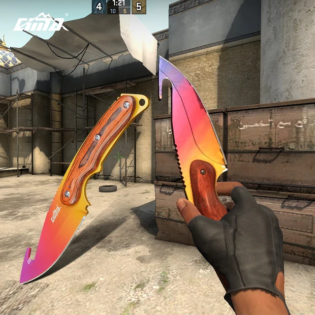 cima real cs go gut knife counter strike fixed blade tactical