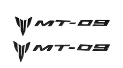 Бесплатная доставка заднего сиденья мотоцикла обтекатель боковые отличительные знаки Наклейки эмблема углеродного для MT-09 2 * шт