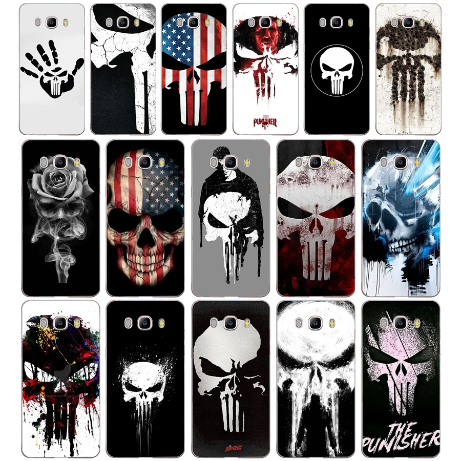 

110 ZX the punisher skull TPU Soft Silicone Case For Samsung Galaxy j3 J5 J7 2016 2017 Phone Cover Capa Capinha