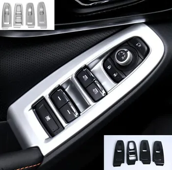 

Left Hand Drive Interior Window Lift Panel Button Cover Trim Frame Car Styling For Subaru XV 2018 Stickers 4pcs/Set Auto Parts