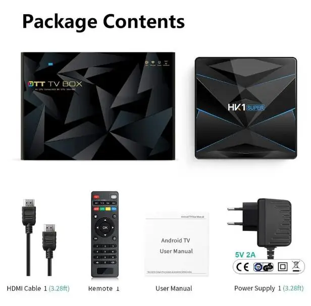 HK1 супер Android 9,0 google tv box RK3318 4K 3d Поддержка bluetooth опционально 5g wifi и голосовая воздушная мышь Netflix box youtube rk3318