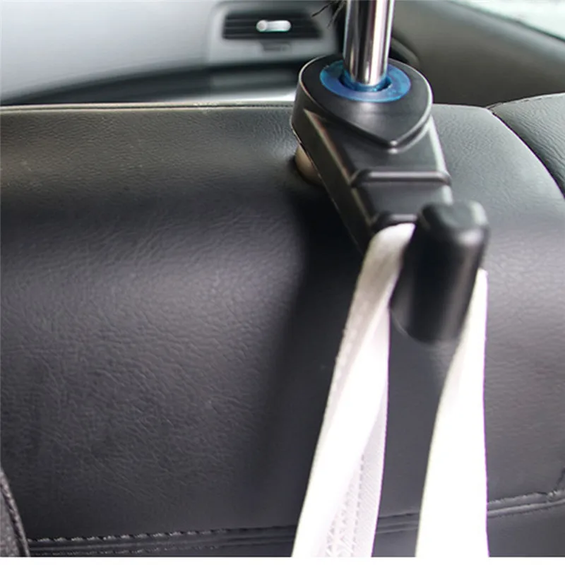 

kongyide Car Seat Back Storage Hook 2Pcs Universal Seat Headrest Hanger Holder Hooks For Bag Purse Cloth Grocery mar29