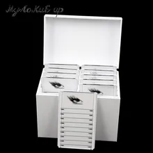 Clear Eyelashes Storage Box 10 Layers Acrylic Pallet Lash Holder Individual lash Volume Display Stand For Eyelash Extension Tool