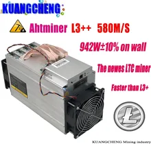 Б/у старая микросхема ASIC, Майнер ANTMINER L3 ++ 580 м (без блока питания), Scrypt, Майнер с солью, майнинговая машина лучше, чем ANTMINER L3 +