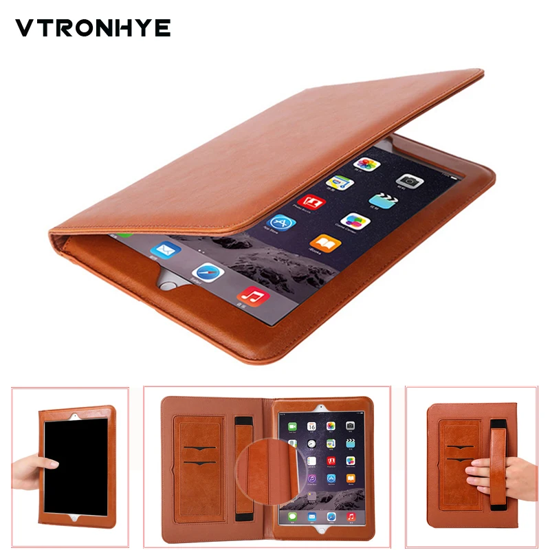 

Luxury PU Leather Case for iPad mini Retro Briefcase Auto Wake Up Sleep inner Hand Belt Holder Stand Flip Cover for Mini 1 2 3 4