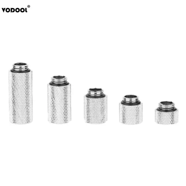Best Price VODOOL 10/15/20/30/40mm G1/4" Dual Thread Computer Water Cooling System Hard Soft Tube Extension Connector Waterblock Components Best Price VODOOL 10/15/20/30/40mm G1/4" Dual Thread Computer Water Cooling System Hard Soft Tube Extension Connector Waterblock Components