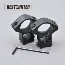 Принадлежности для охотничьего ружья 25,4 мм 2 шт. высокоузкий профиль Пикатинни/кольца для прицела Weaver, охотничий прицел 11 мм рельсовый прицел Крепление