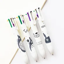 1 шт. Kawaii Totoro 6 цветов Шариковая ручка для школы канцелярские принадлежности шариковая ручка для письма
