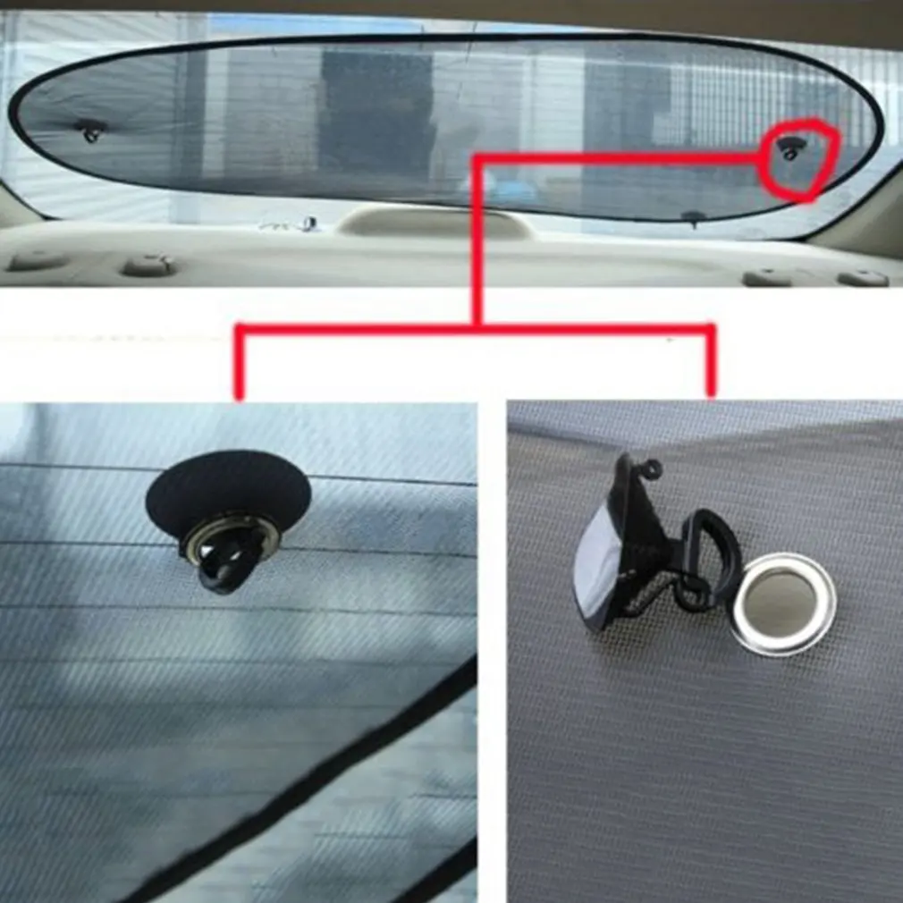 

newNewest50x100cm Car Rear Back Window Sunscreen Sunshade Sun Shade Visor Cover Mesh Shield Protection Heat Insulation