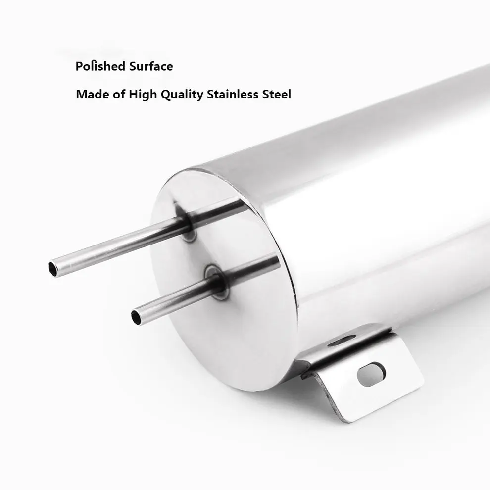 

Polished Stainless Steel Radiator Overflow Tank Bottle Catch Can Car Modification Radiator Cooling Water Bottle