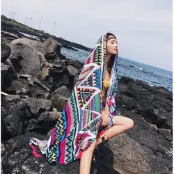 Летние женский длинный шарф мода ситец длинный шарф Защита от солнца Блок для женщин шали пляжные путешествия бандана пашмины шали лент