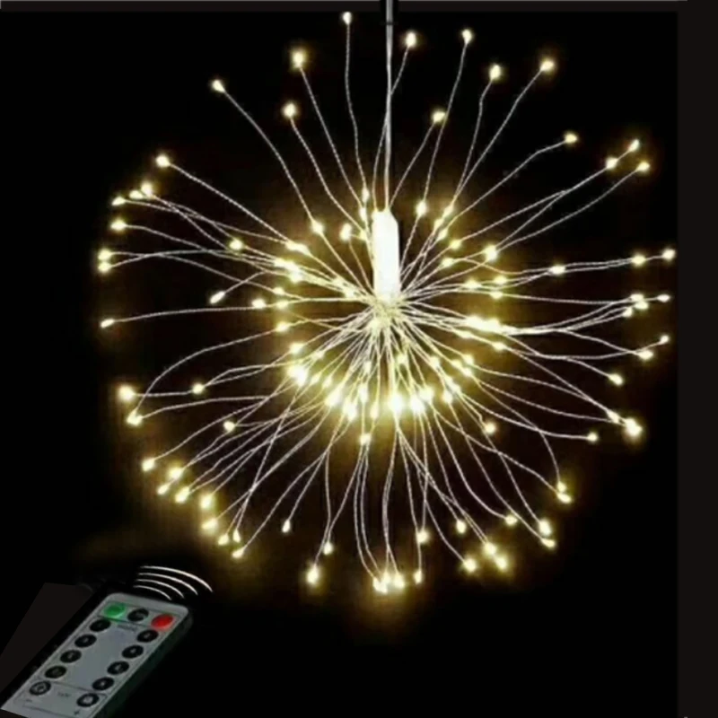 150LEDs DIY LED Fairy String Light Battery Operated Starburst Holiday Light with Remote Control Decoration for Garden Room Party 150LEDs DIY LED Fairy String Light Battery Operated Starburst Holiday Light with Remote Control Decoration for Garden Room Party