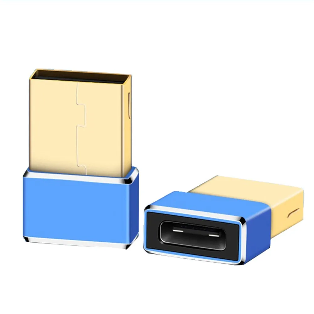 mini cable usb 3.0(Type-A) Male to USB3.1(Type-C)Female Connector Converter Adapter Wholesale supplier dropshipping - Цвет: Blue