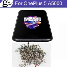 2 шт. серебристый/черный для oneplus 5 Buttom док-станция для винты винт для корпуса штифт с шляпкой для oneplus 5 A5000 мобильные телефоны тестирование Хорошее