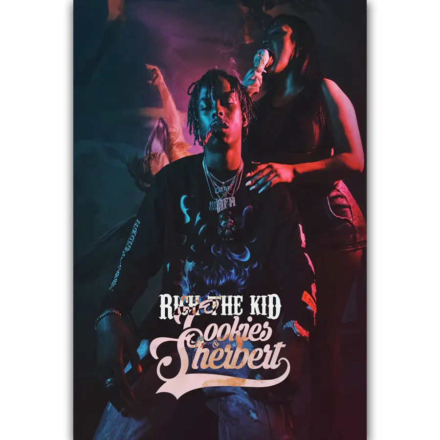 Художественная печать новое печенье &amp Sherbert Rich The Kid Rap Music 14x21 24x36 27x40 дюймов