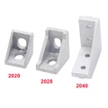 2020 2028 2040 ecke Halterung Beschlag Winkel Aluminium 20X20 20X28 20x40 L Stecker Halterung|Eckverbinder|Heimwerkerbedarf -