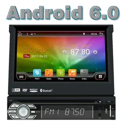 Wi-Fi Android 6,0 1 Дин dvd-плеер стерео gps навигации головное устройство Универсальный 1din automotibe музыка, мультимедиа видео HD 1080 P
