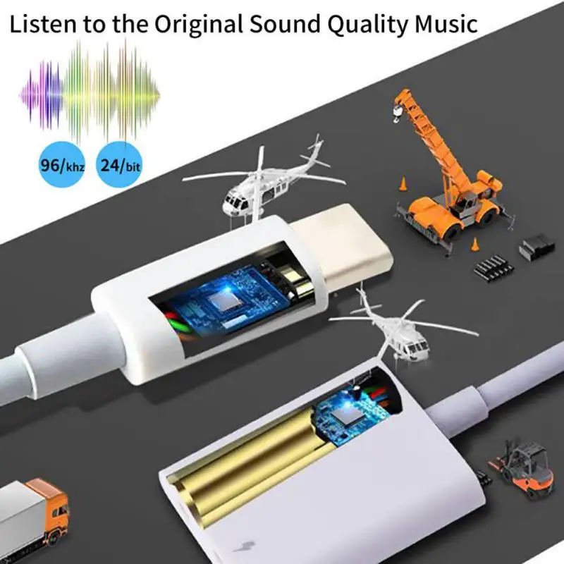 2 в 1 usb type-C+ 3,5 мм AUX аудио конвертер адаптер PD Быстрая зарядка для iPad Pro для Xiaomi/HuaWeo/SamSung ПК ноутбука
