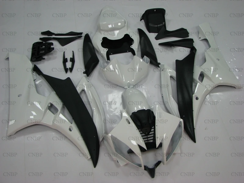 YZF600 R6 2006 2007 комплекты кузова для YAMAHA YZFR6 06 Белый Черный обтекатели|Пластиковые и
