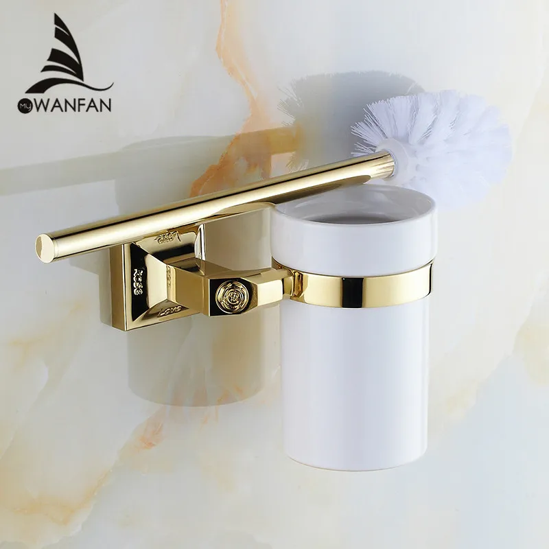 Buy Toilet Brush Holders Luxurious Gold plating Holder