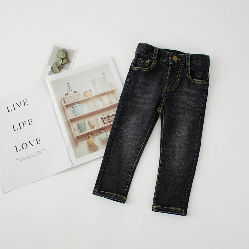Autumn 2018 New Style Girls Jeans Kids Clothing Pants For Girls Spring Trousers Children Jeans Elastic Waist Fashion For Baby (6)