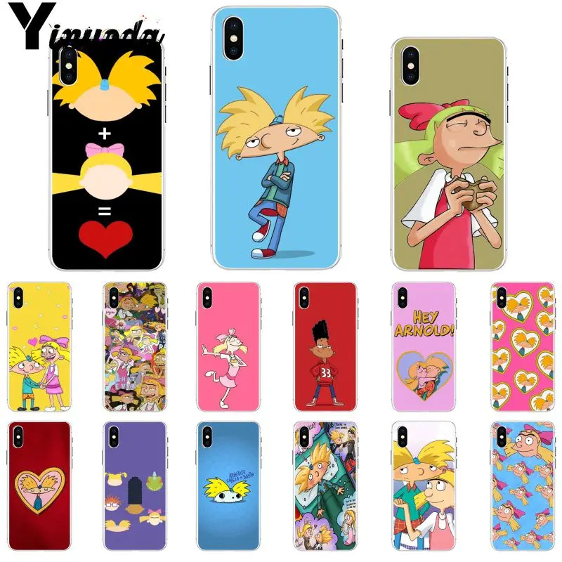 

Yinuoda Hey Arnold Soft Silicone Transparent Phone Case for Apple iPhone 8 7 6 6S Plus X XS MAX 5 5S SE XR Cover