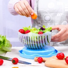 

Salad Maker Cutter Bowl Easy Speed Quick Chop Fruit Vegetable Chopper Slicer Kitchen Tool 2018