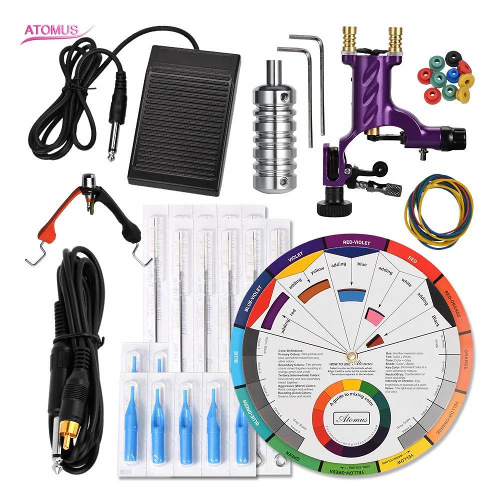 

Tattoo Machine Profissional Pen Maquina Tatuar Kit Quit Tatuajes Tattoo Beginner Set Maquillaje Permanente Principiante Machine