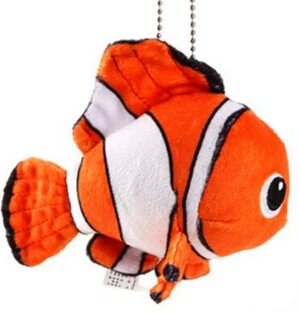 13 см 5 стилей поиска герой Nemo Plush Toys чучела с изображениями из мультфильма «В поисках Немо Мягкая Подвеска для ключей кукла - Цвет: A