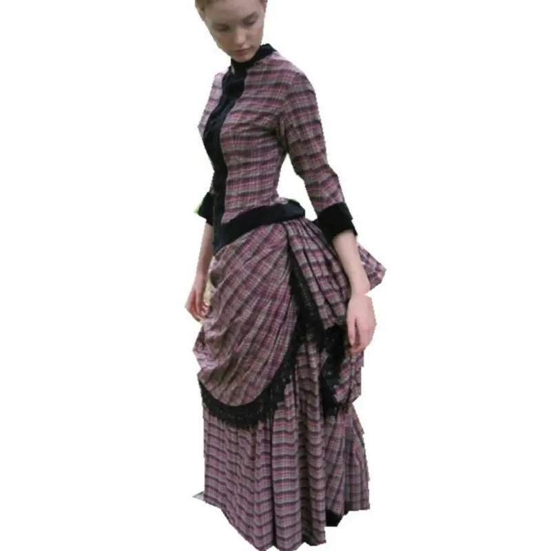 

sc-047 Victorian Gothic/Civil War Southern Belle loose Ball Gown Dress Halloween Vitage dresses Sz US 6-26 XS-6XL