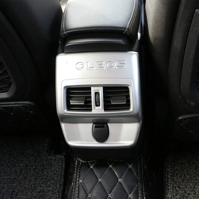 

Jameo Auto ABS Chrome Car Rear Air Vent Trim Cover Air Conditioning Outlet Sticker for Renault Koleos for Samsung QM6 2017 2018