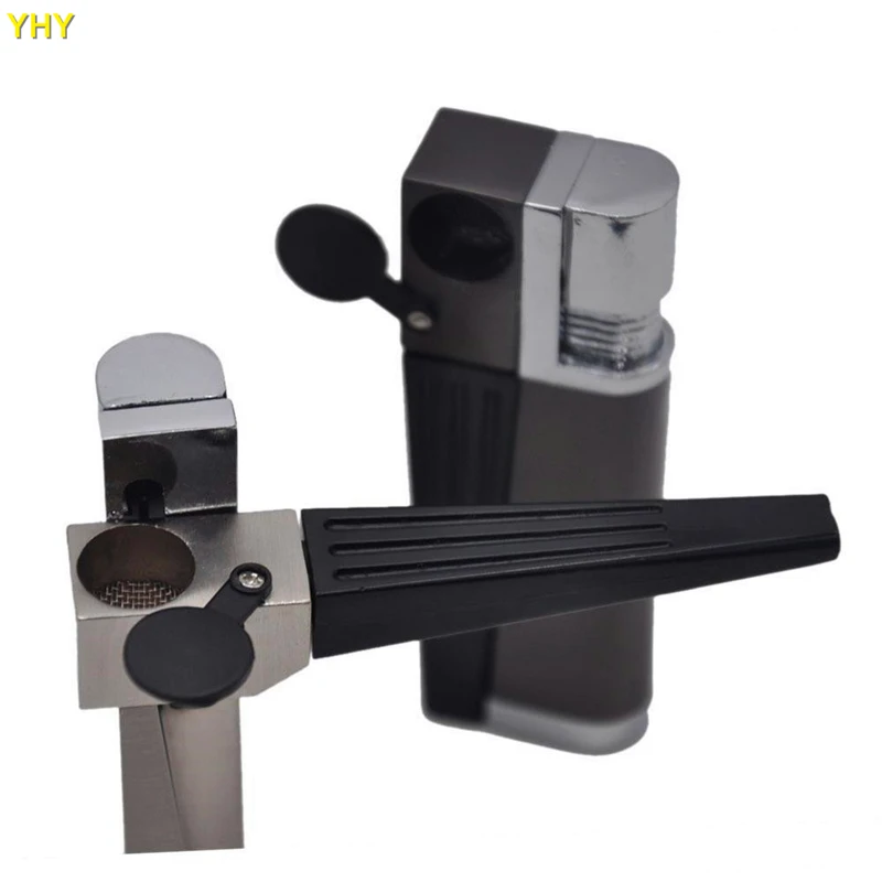 2in1 smoking pipe vape lighter Click N Vape Sneak A Vape Herbal Vaporizer Smoking Pipe Tobacco Pipes with Torch Flame Lighter03
