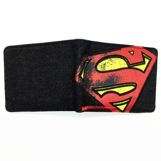 Кошелек в стиле аниме, комиксы, Супермен, кошелек в стиле аниме для молодых, держатель для карт, кошельки с биркой, цена в долларах - Цвет: Superman 025