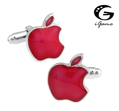 

iGame Fashion Fruit Cuff Links 3 Colors Option Apple Design Free Shipping