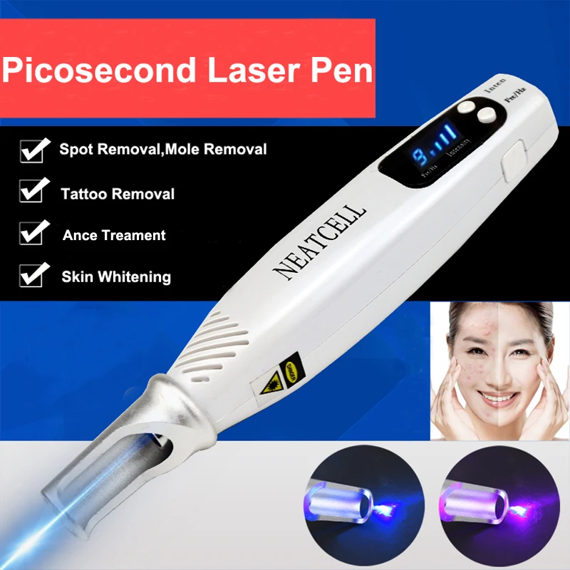

Tattoo Remover Laser Picosecond Pen Freckle Dark Spot Pigment Removal Machine Acne Treatment Skin Mole Removal Beauty Skin Care