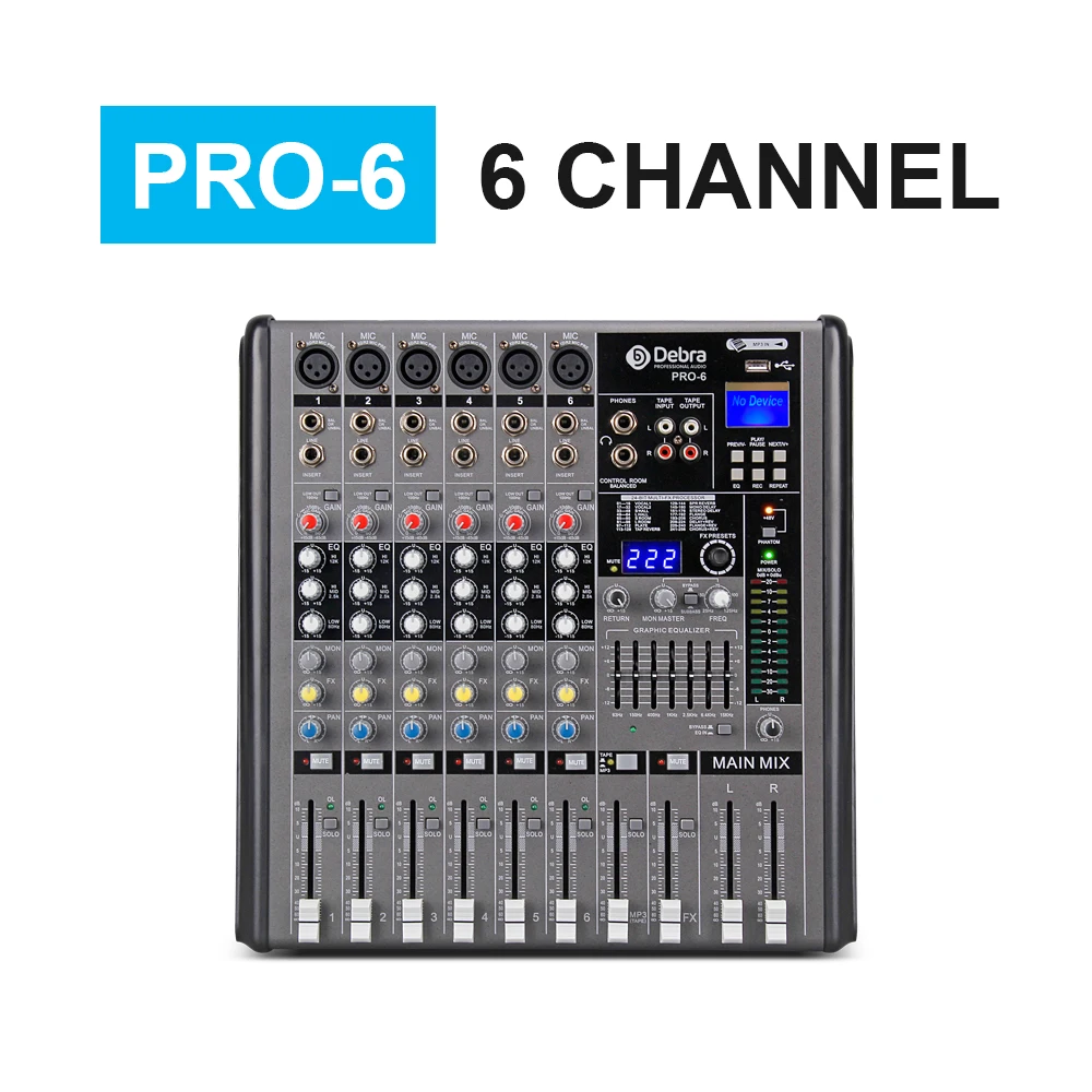 Professional Debra Audio PRO 6 Channel with 256
