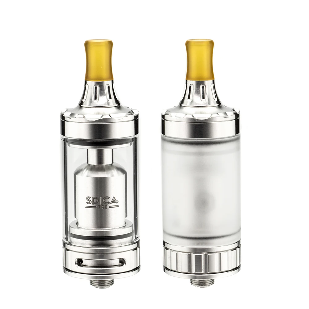 

Spica Pro MTL Rebuildable Atomizer 22mm 3ml Capacity Electronic Cigarette Vape Tank 7 Leaved Airhole Pin with PC Tank