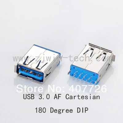 10 шт. разъем USB 3 0 гнездо Высокоскоростная передача данных 180 градусов