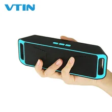 VTIN Bluetooth динамик s Портативный V3.0 беспроводной Bluetooth динамик USB флэш FM Радио стерео Супер Бас mp3-плеер громкий динамик
