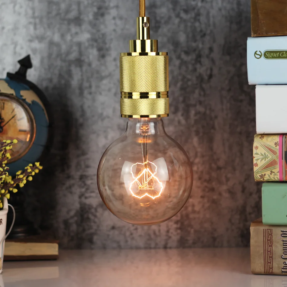 TIANFAN Edison ЛАМПЫ старинная лампочка G95 вольфрамовая нить углеродная 40 Вт 220/240 в E27